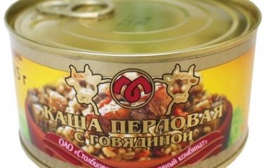 Обзор. Столбцы. Каша перловая с говядиной