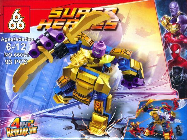 Конструктор 666-66031 серии "Super Heroes" набор из 4 шт