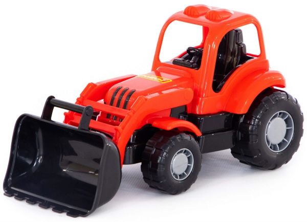 Полесье. "Крепыш" трактор-погрузчик красный Полесье. "Крепыш" трактор-погрузчик красный