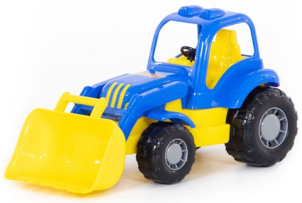 Полесье. "Крепыш" трактор-погрузчик синий Полесье. "Крепыш" трактор-погрузчик синий
